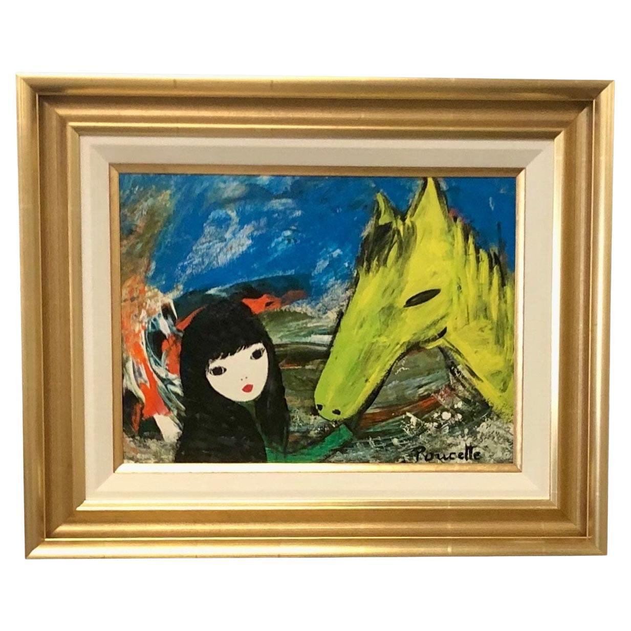French Painting Nicola Ortis Poucette For Sale