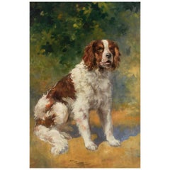 French Painting of a Spaniel