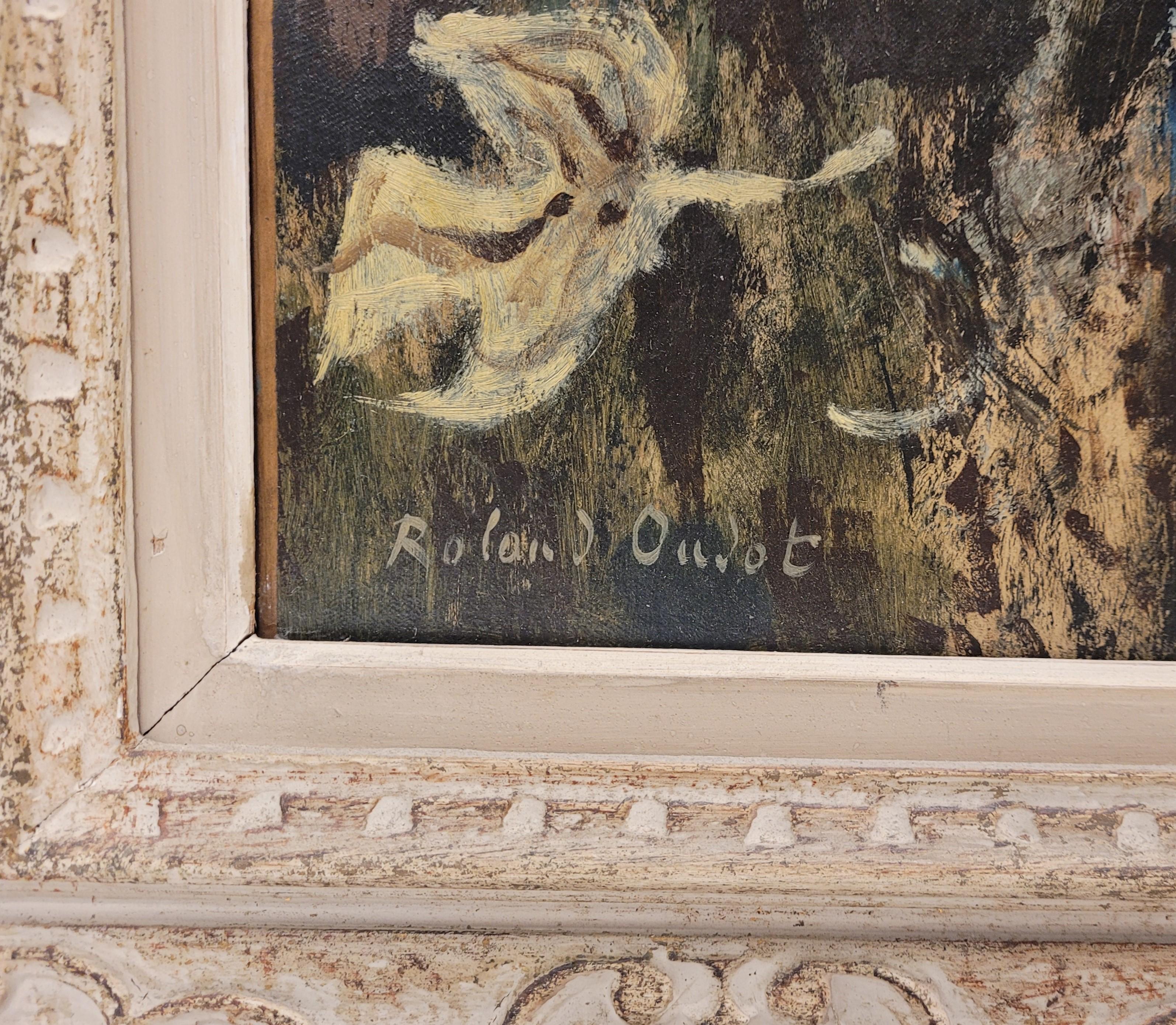 French Painting woman portrait, Rouland Oudot , Japonisme 9