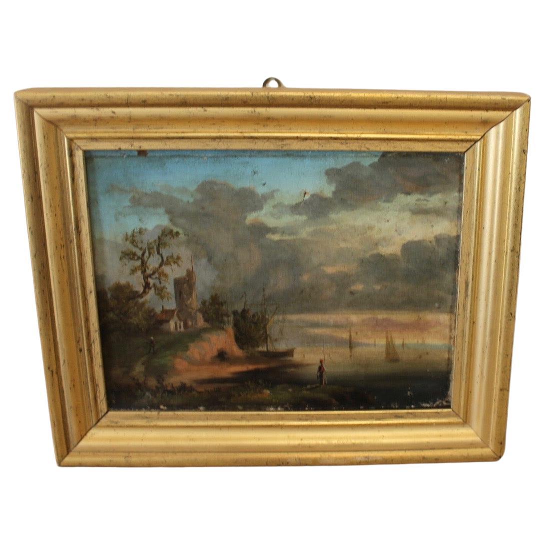 French Painting XIX, Port For Sale