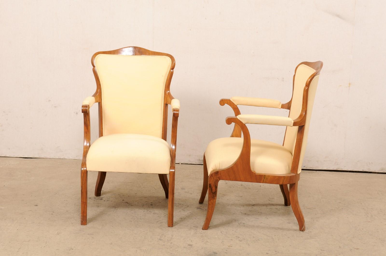 French Pair Fauteuils, Early to Mid 20th C. For Sale 5