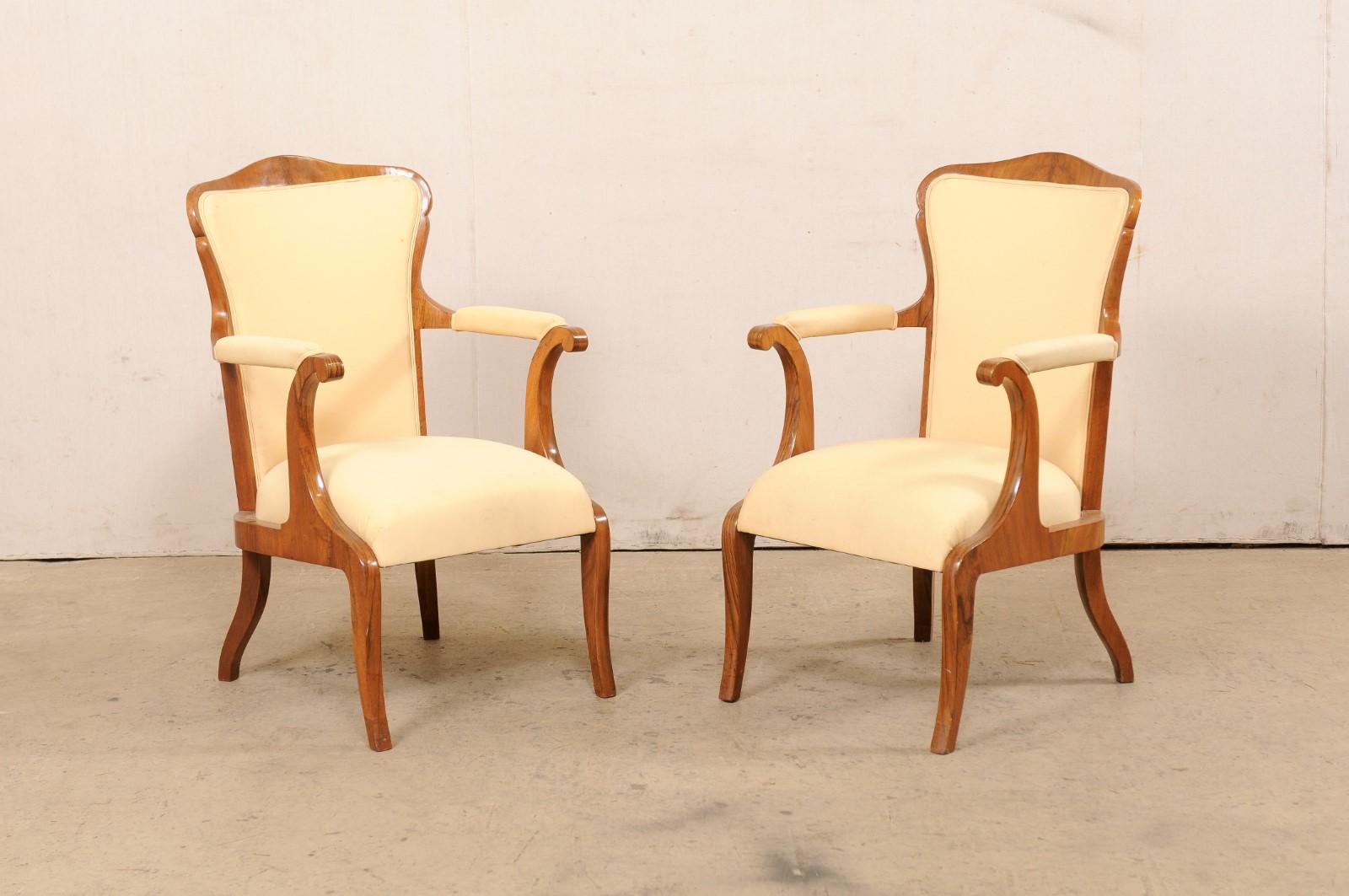 French Pair Fauteuils, Early to Mid 20th C. For Sale 6