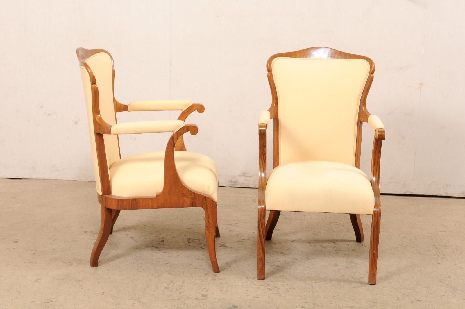 French Pair Fauteuils, Early to Mid 20th C. For Sale 1