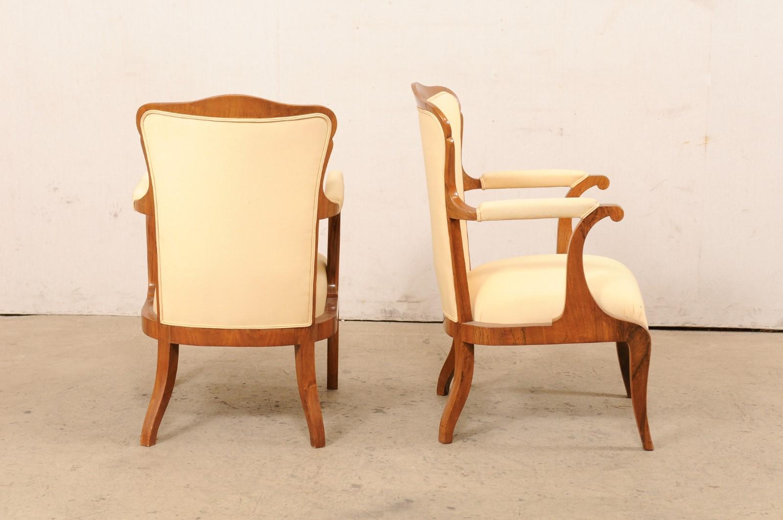 French Pair Fauteuils, Early to Mid 20th C. For Sale 2