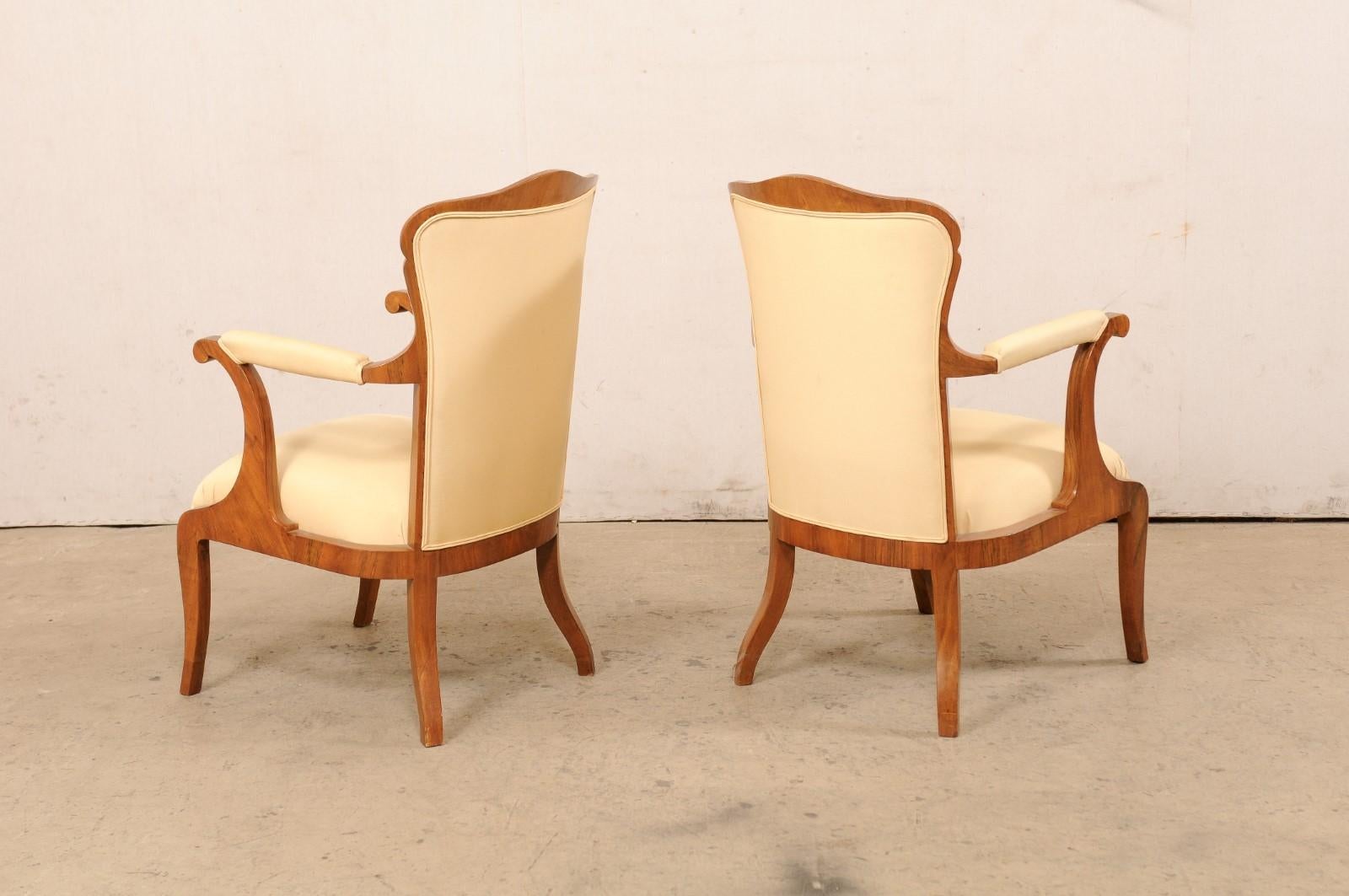 French Pair Fauteuils, Early to Mid 20th C. For Sale 3