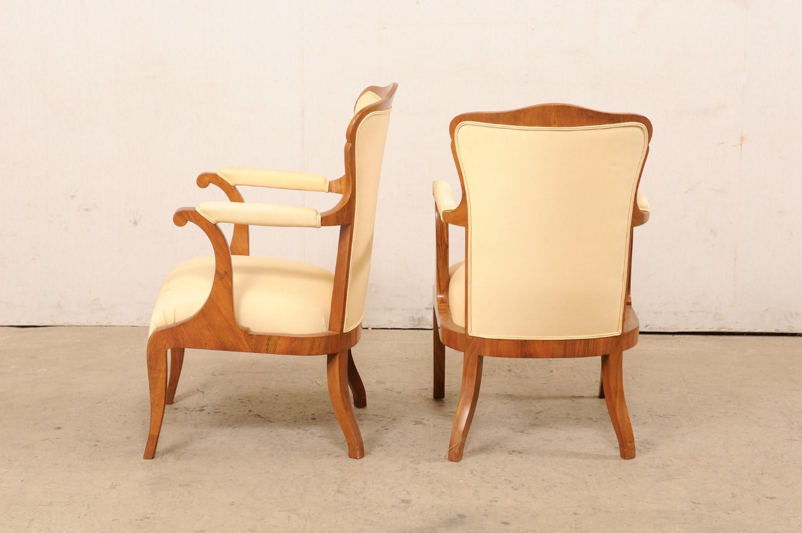 French Pair Fauteuils, Early to Mid 20th C. For Sale 4