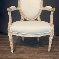 French Pair Louis XV Armchairs or Fauteuils