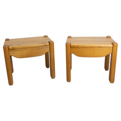 French Pair Nightstands Maison Regain Charlotte Perriand Style Side Eim c 1970