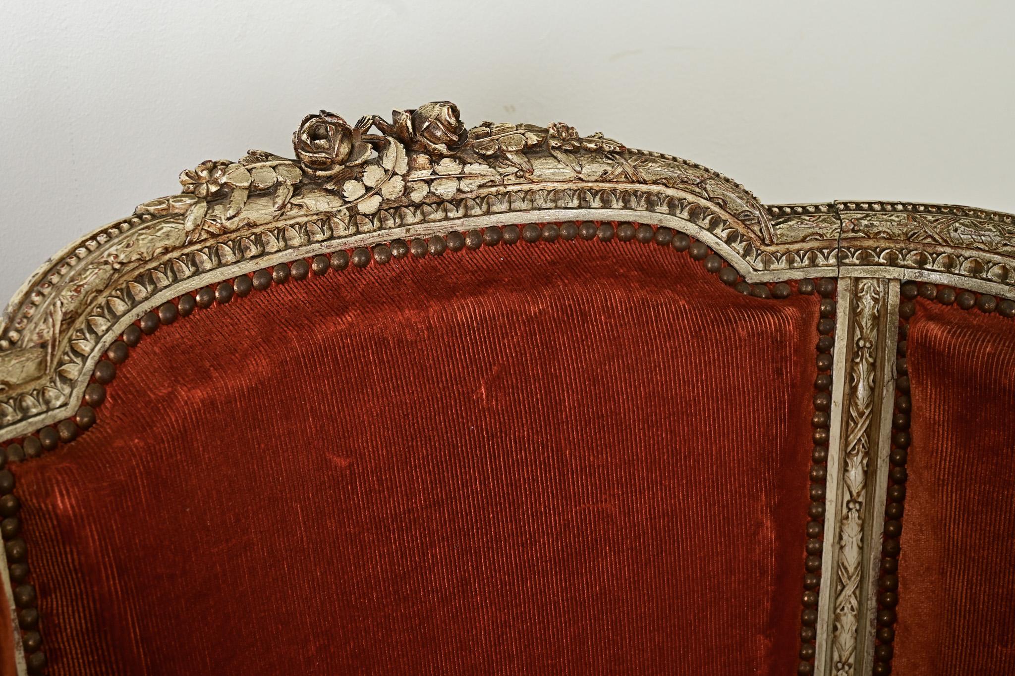 French Pair of 18th Century Louis XVI Bergere For Sale 5