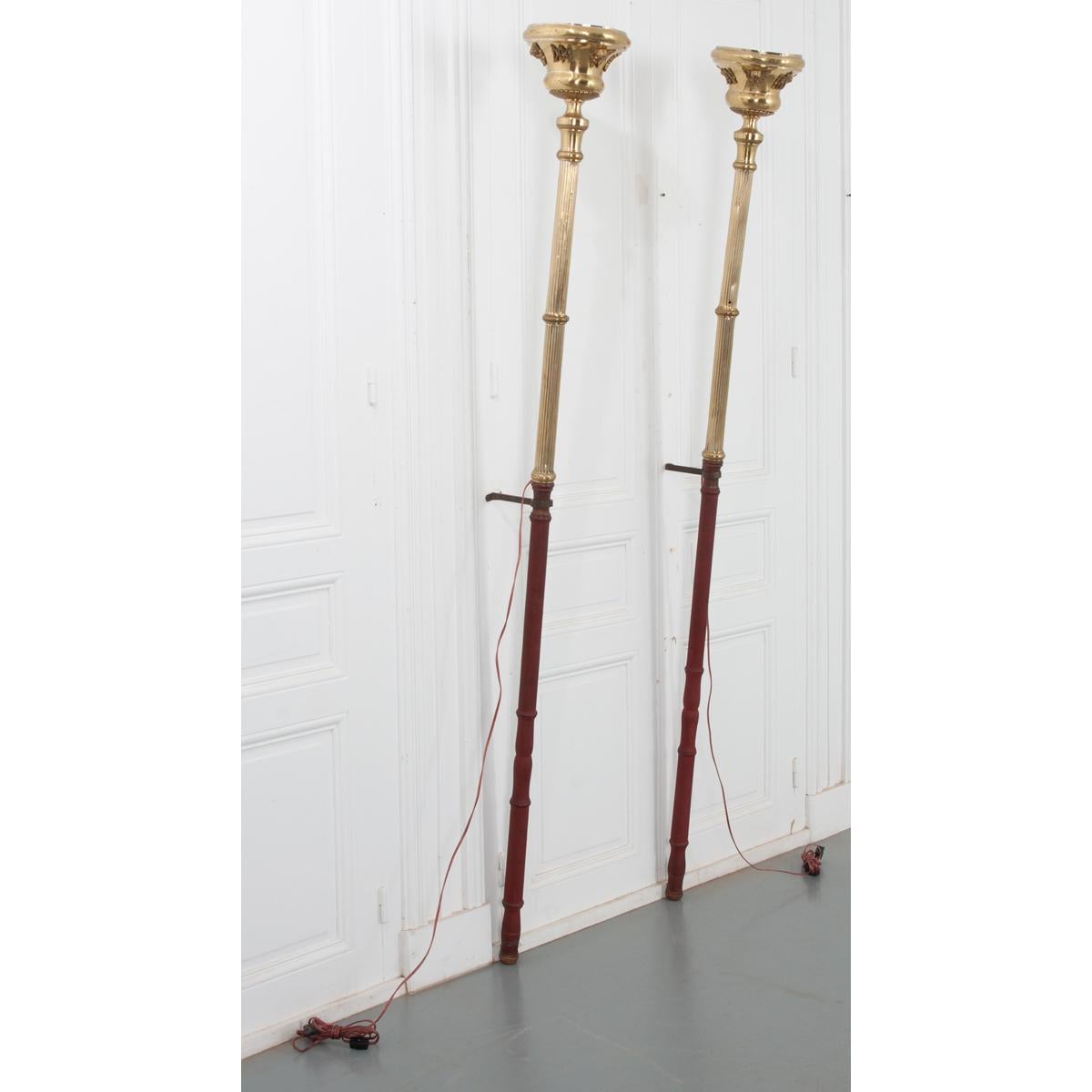 Other French Pair of 19th Century Altar Torches For Sale