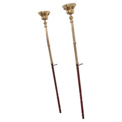 French Pair of 19th Century Altar Torches