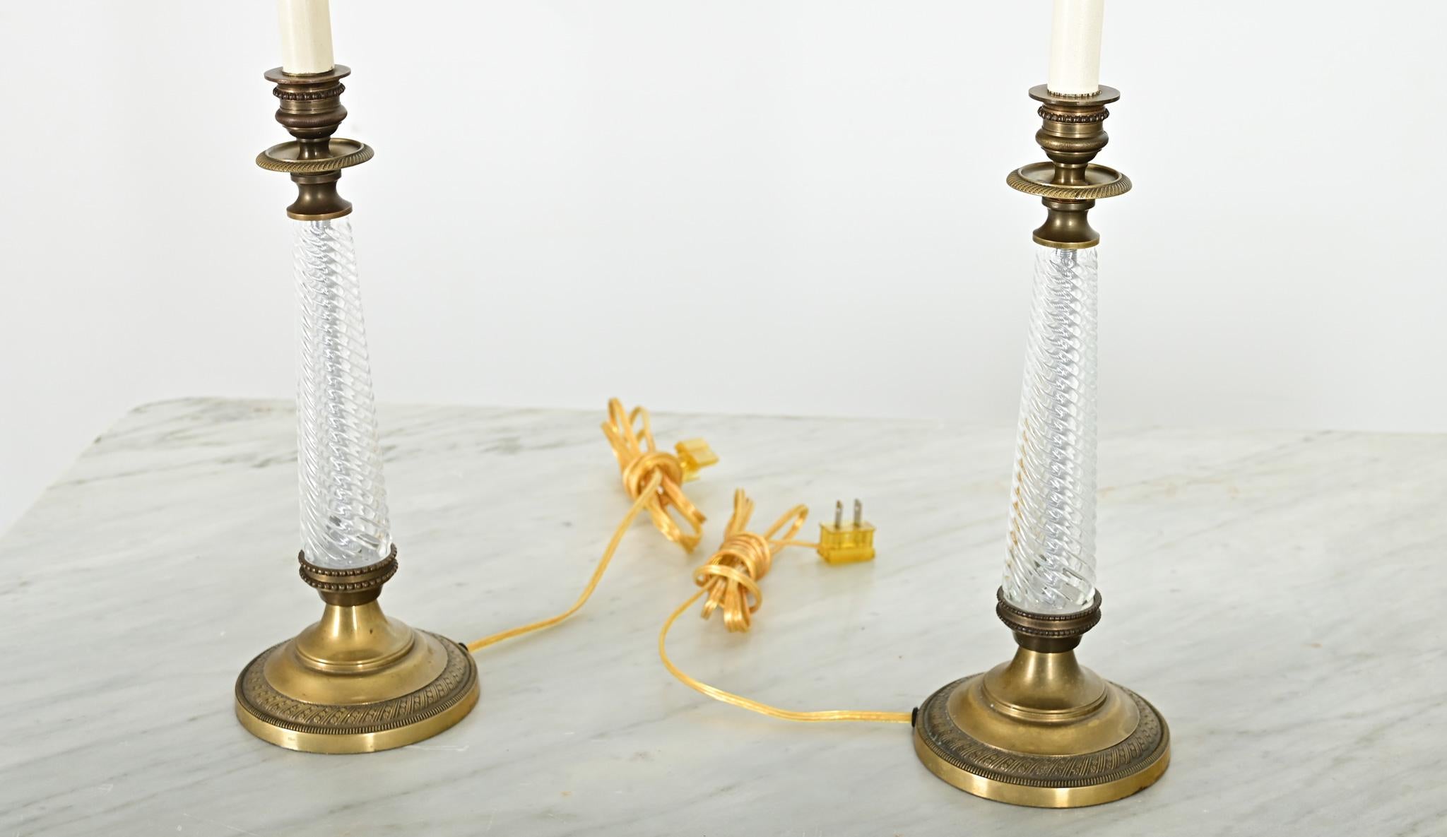 Pareja de candelabros imperio franceses del siglo XIX en Bueno estado para la venta en Baton Rouge, LA