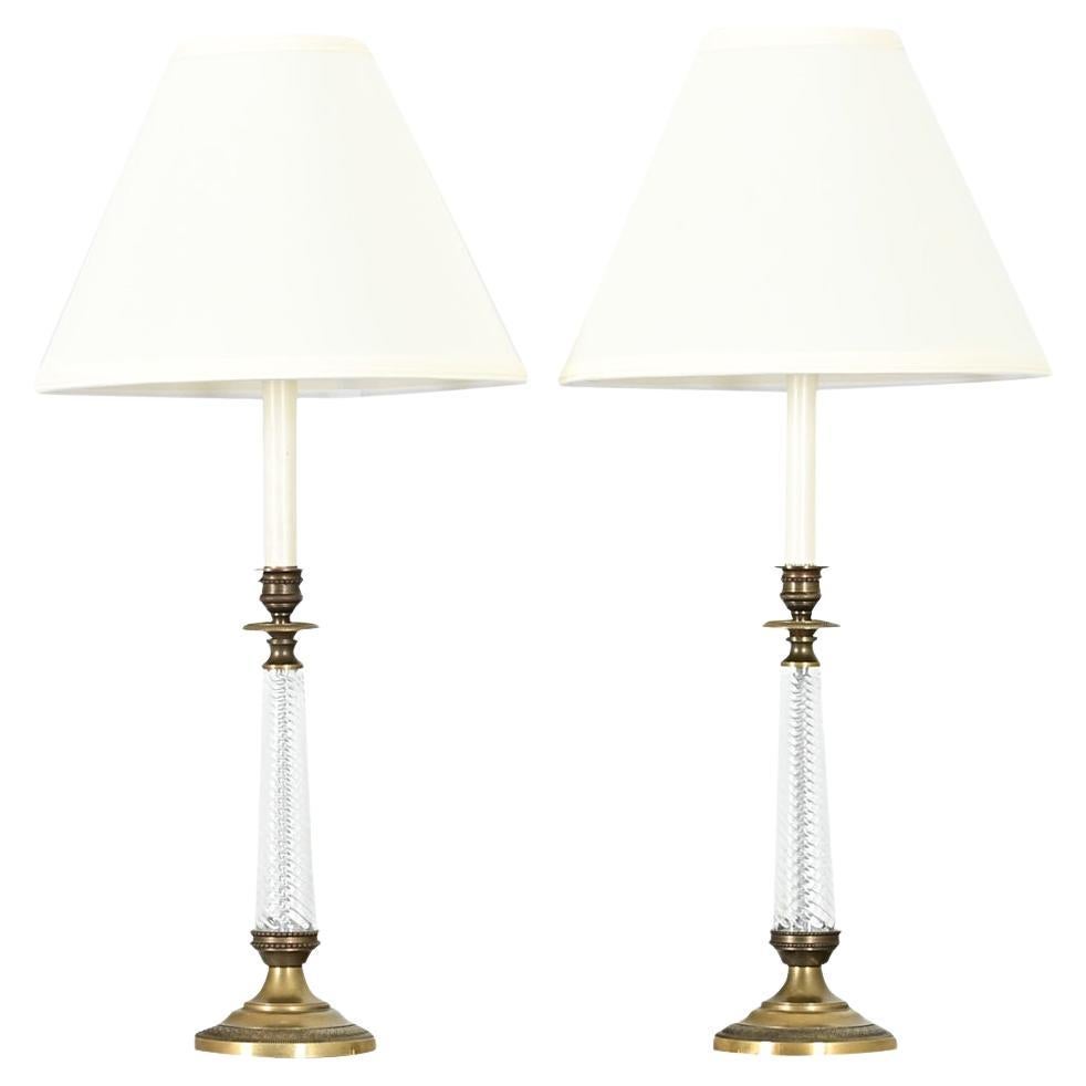 Pareja de candelabros imperio franceses del siglo XIX