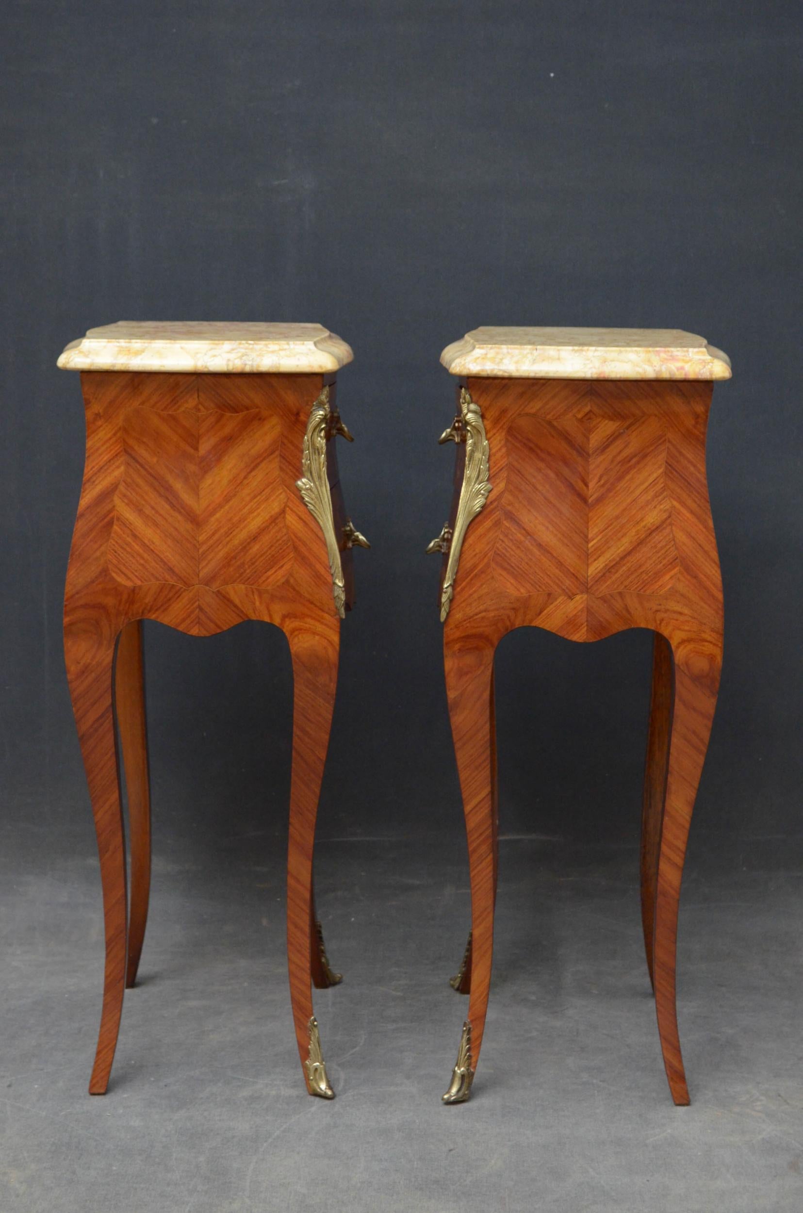 French Pair of Bedside Cabinets For Sale 5