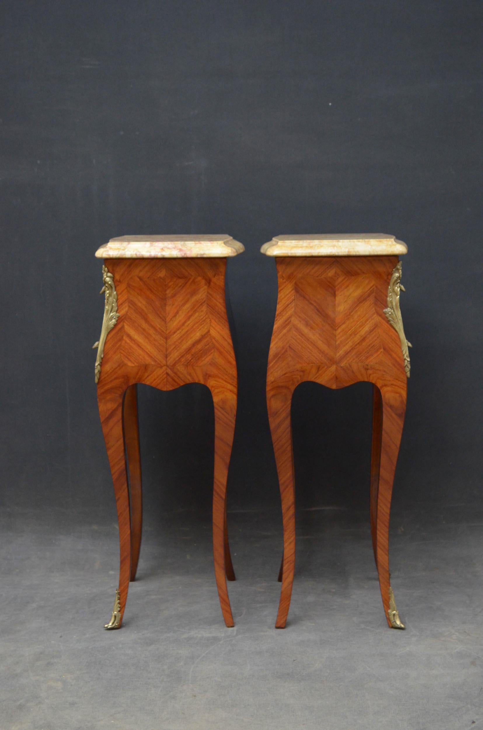 French Pair of Bedside Cabinets For Sale 8