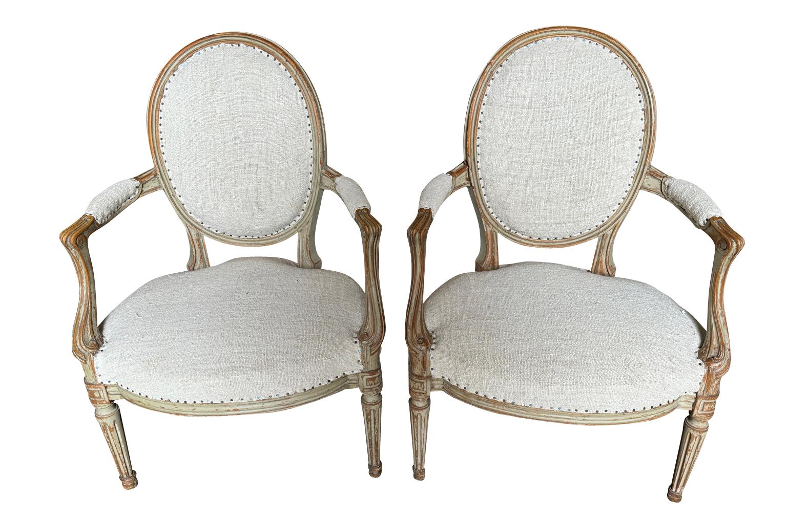 Pareja De Sillones Franceses Estilo Luis XVI Francés en venta