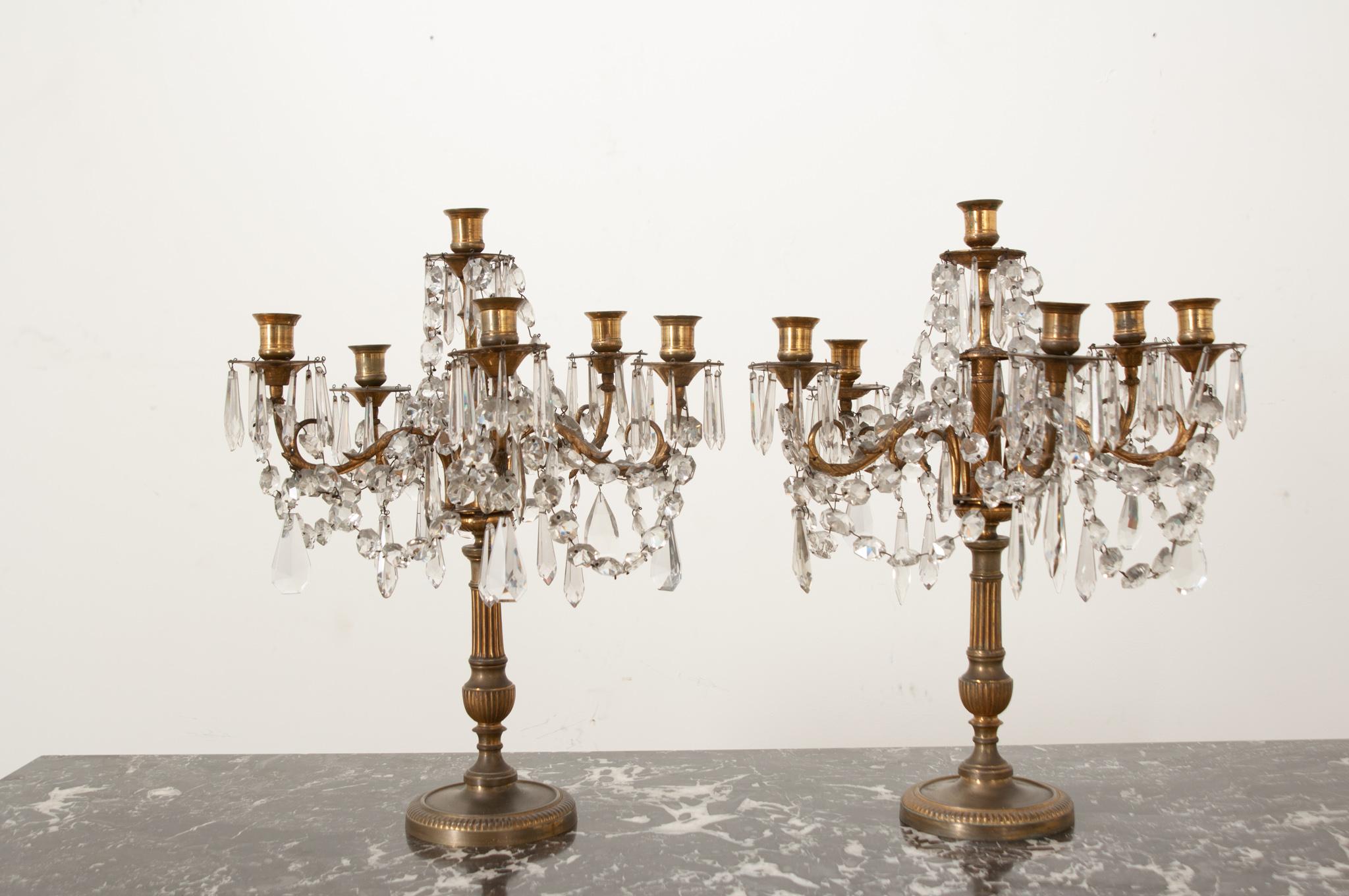 French Pair of Louis XVI Style Girandoles In Good Condition For Sale In Baton Rouge, LA