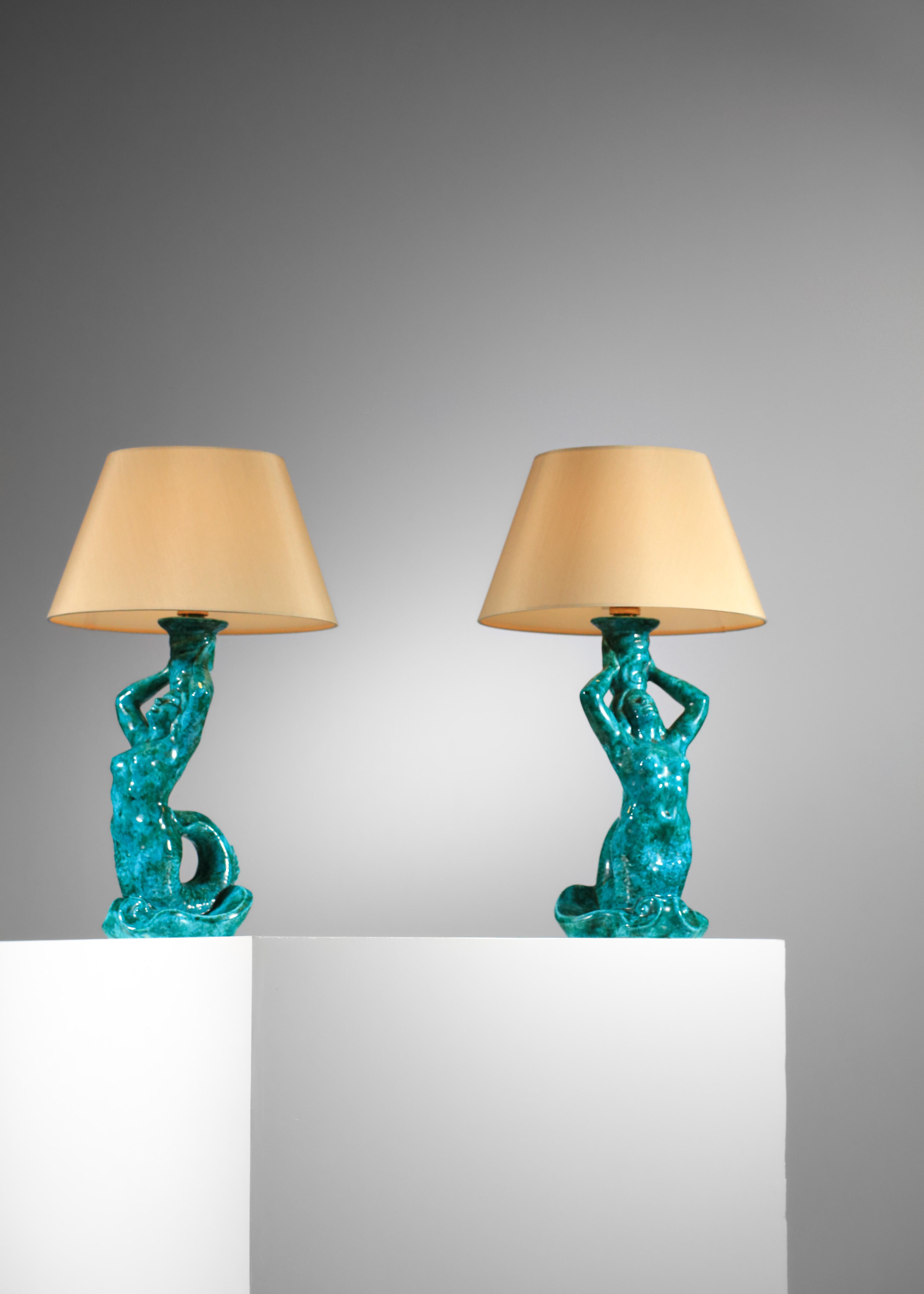 mermaid table lamps