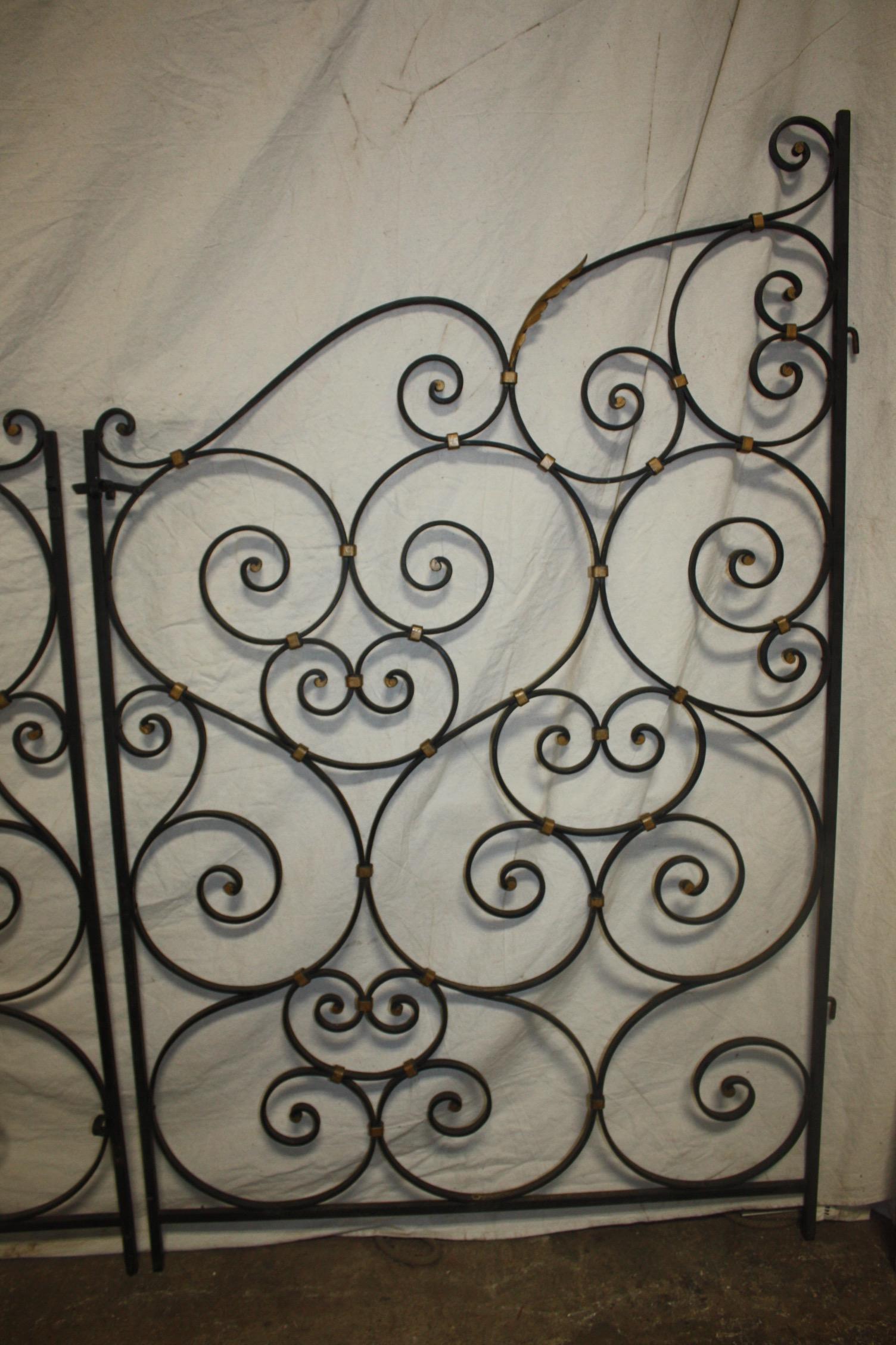 French Pair of Mid-20th Century Gates For Sale 6