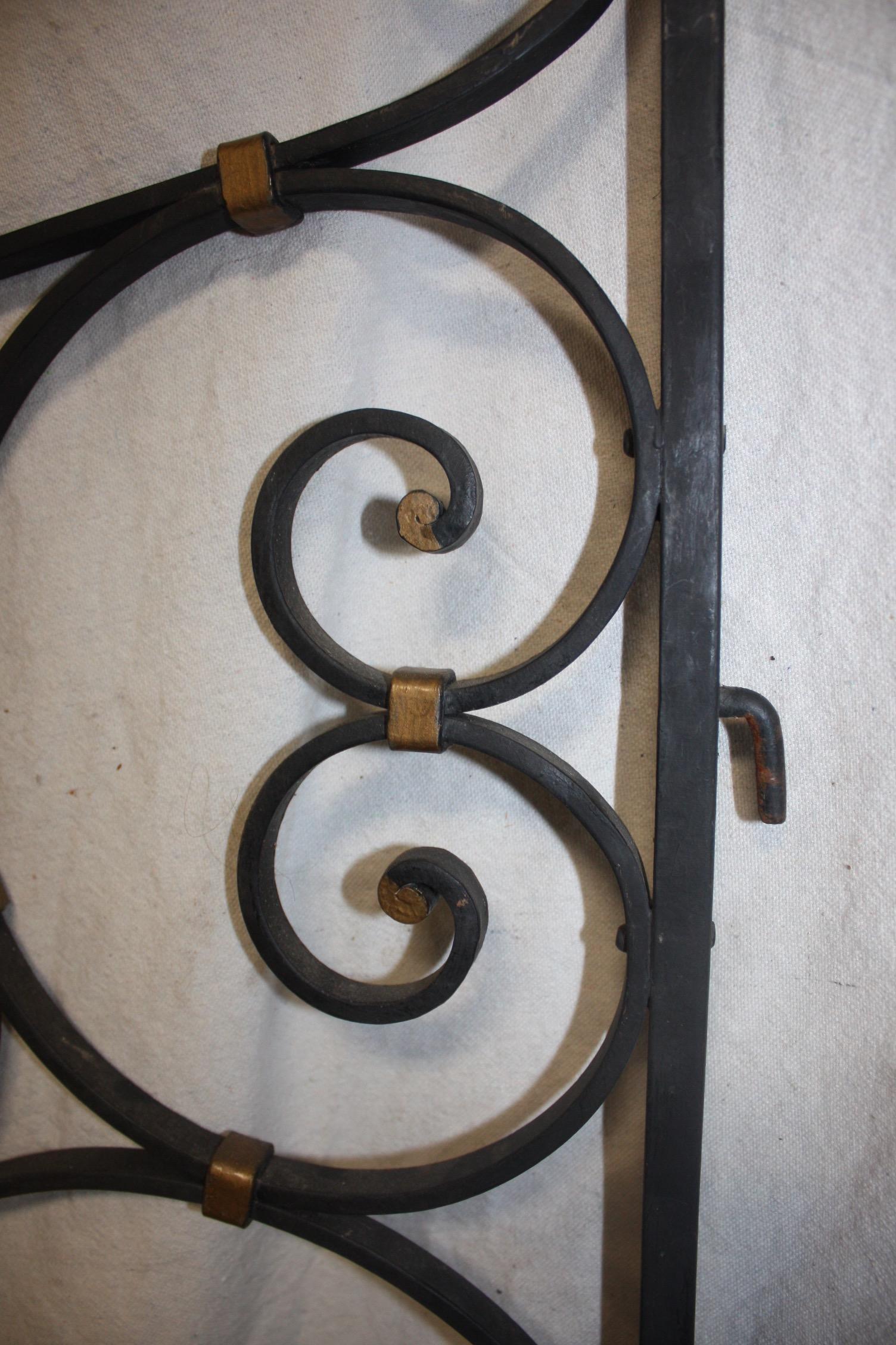 French Pair of Mid-20th Century Gates For Sale 7
