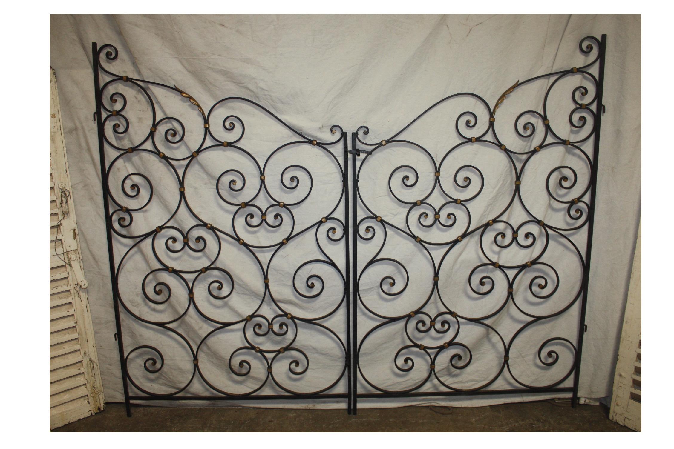 French pair of mid-20th century gates.
 