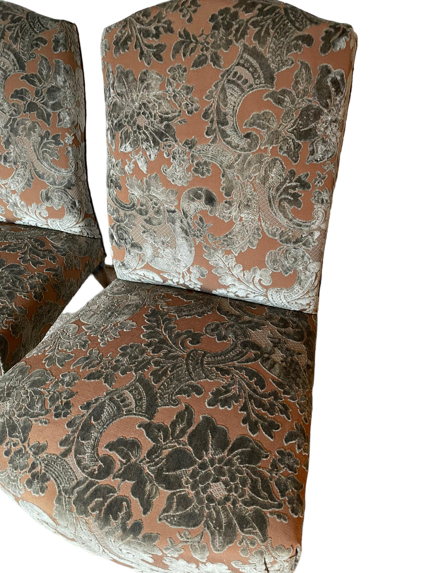Pair of Napoleon III Slipper Side Chairs For Sale 3