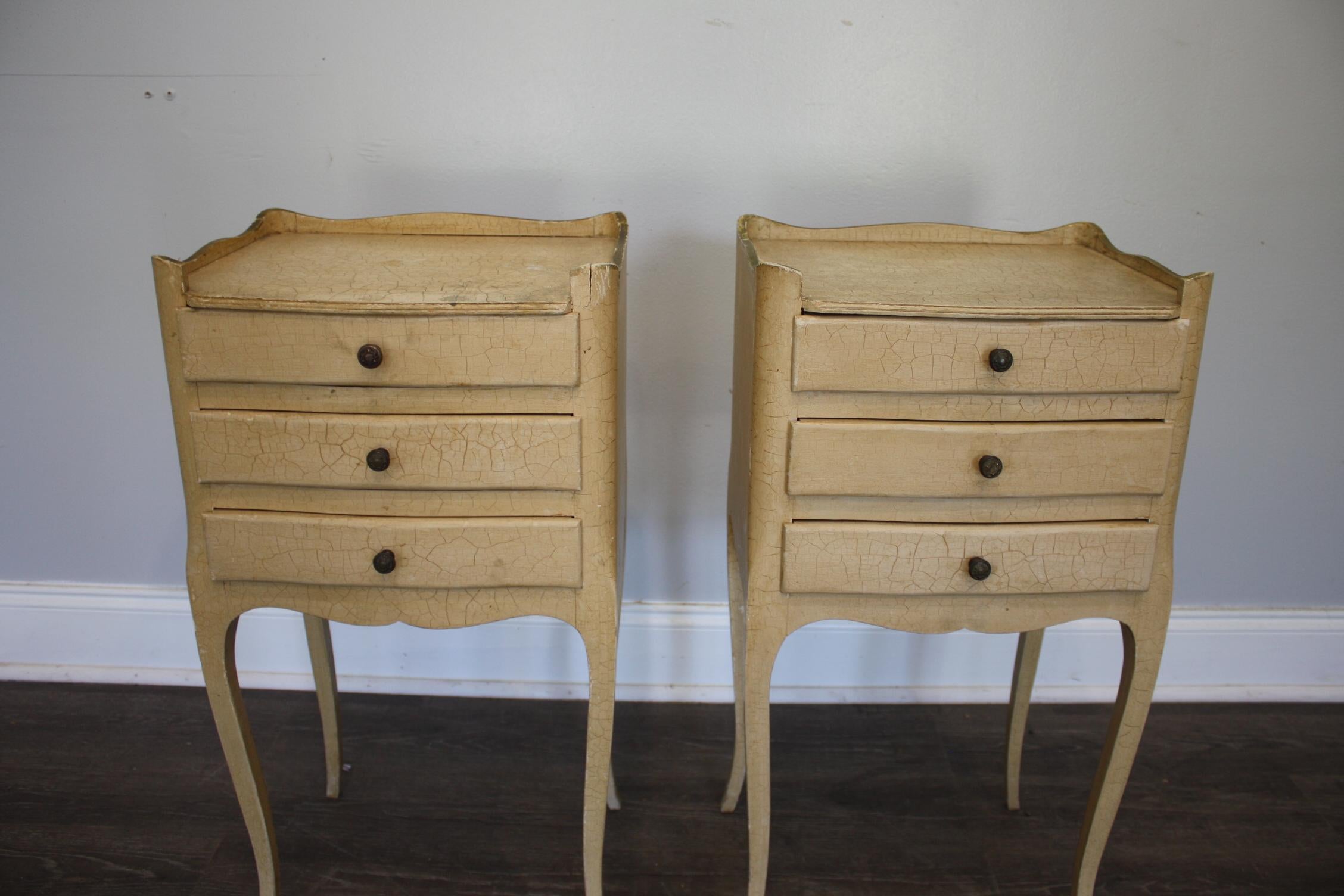 Charming pair of night stands or side tables that can be placed anywhere at home.