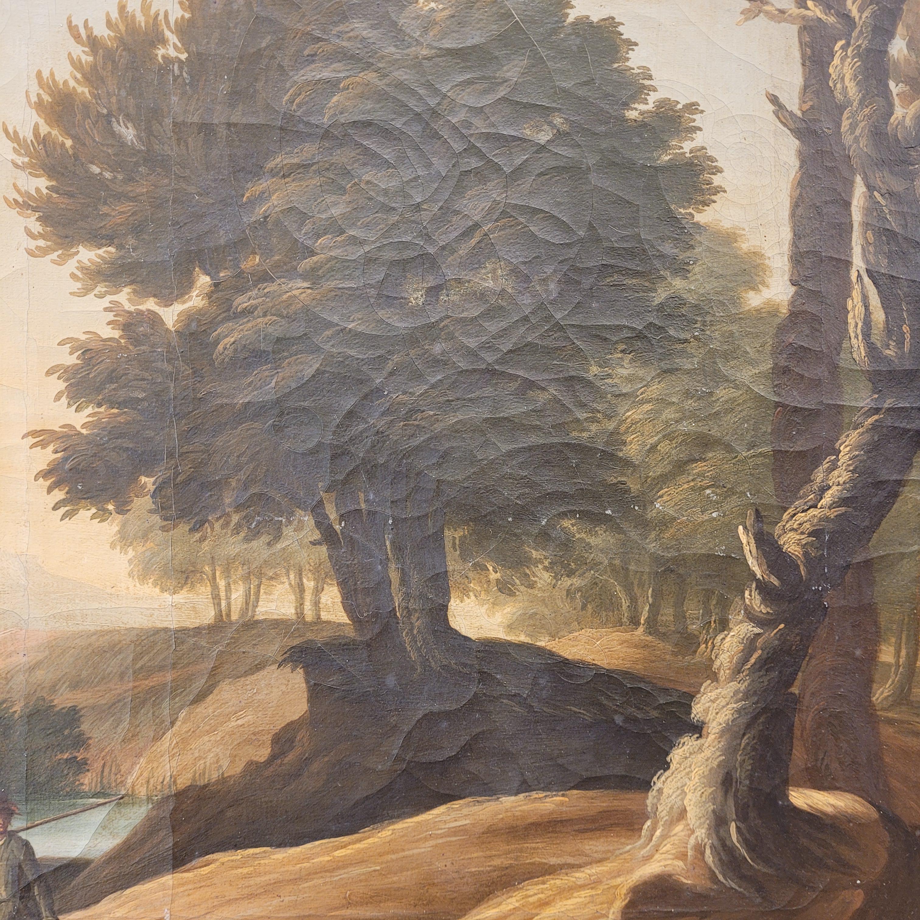French Pair of oil paintings on canvas “Landscapes”, French School 3