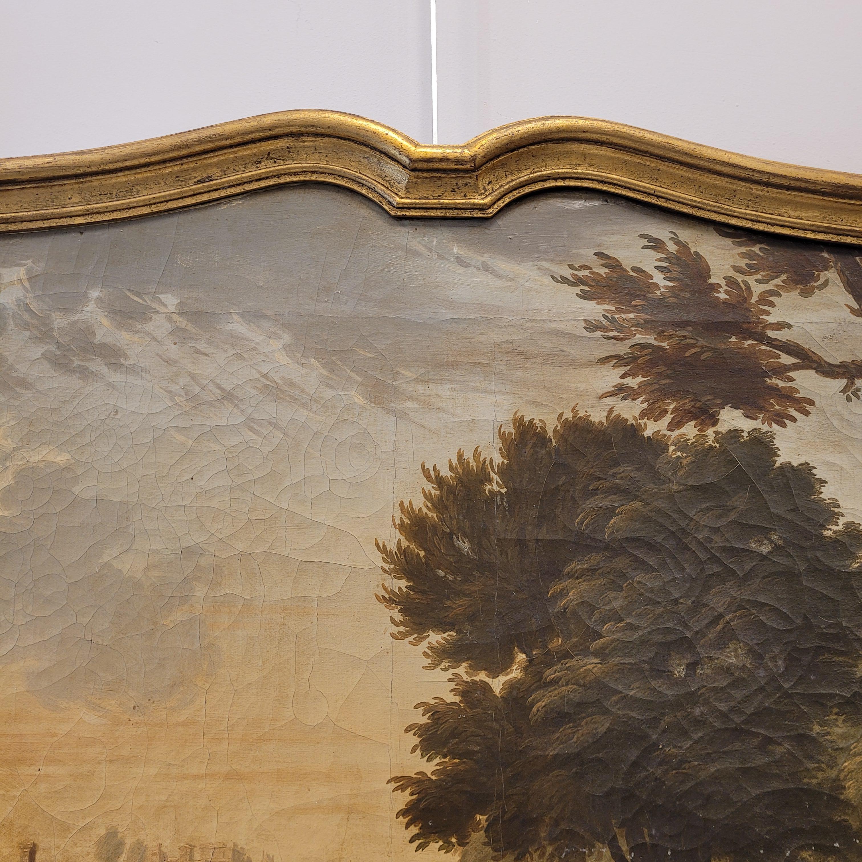 French Pair of oil paintings on canvas “Landscapes”, French School 4