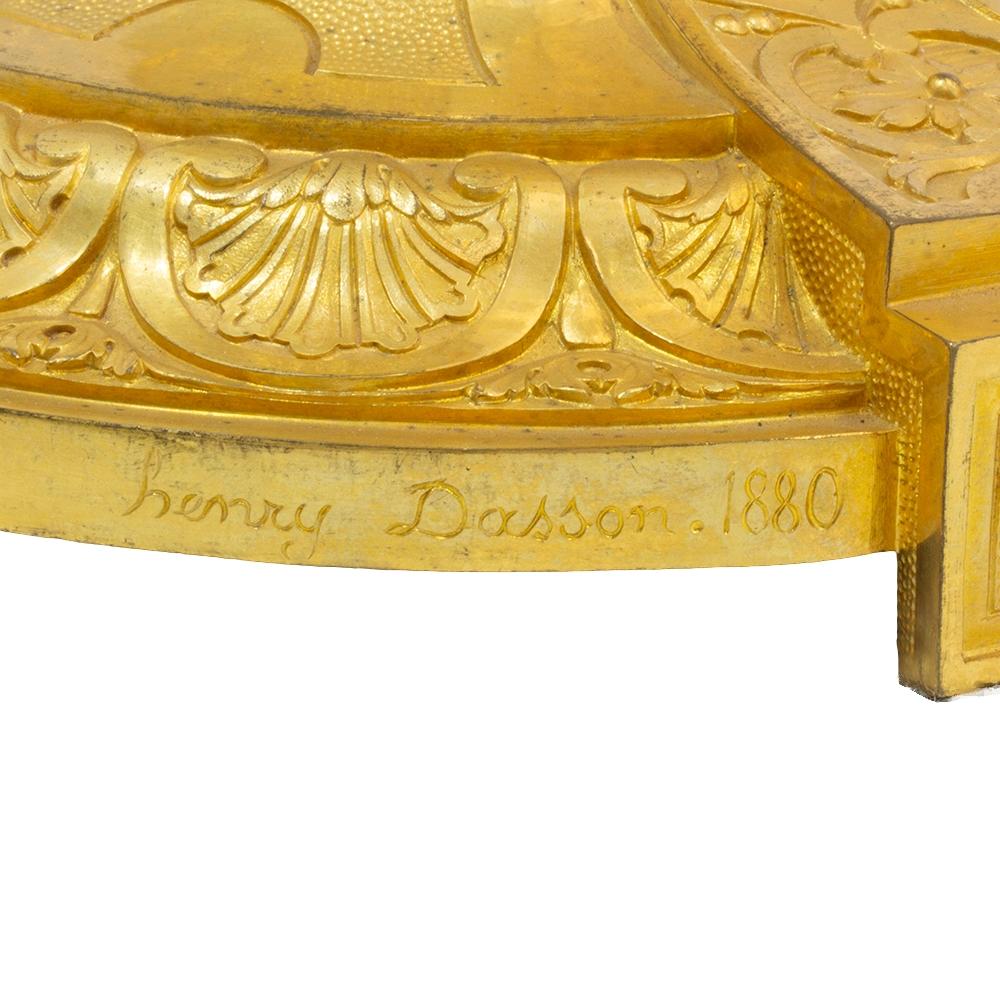 Coppia di candelabri francesi in ormolu di Henry Dasson, datati 1880 in vendita 5