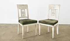 French Pair of Period Directoire Side Chairs