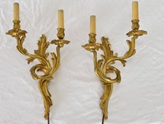 French Pair of Period Louis XV Wall Sconces
