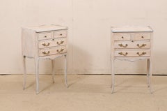 French Pair of Side Chest Raised on Slender Cabriole Legs, Early 20th C