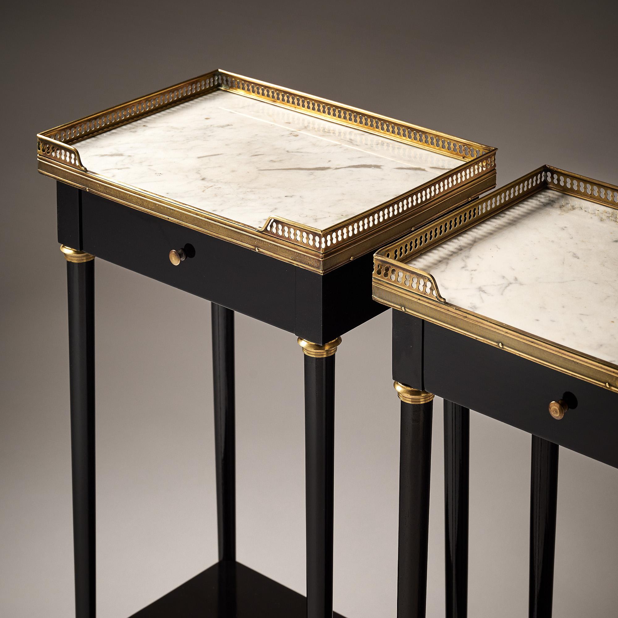 French Pair of Side Tables For Sale 3