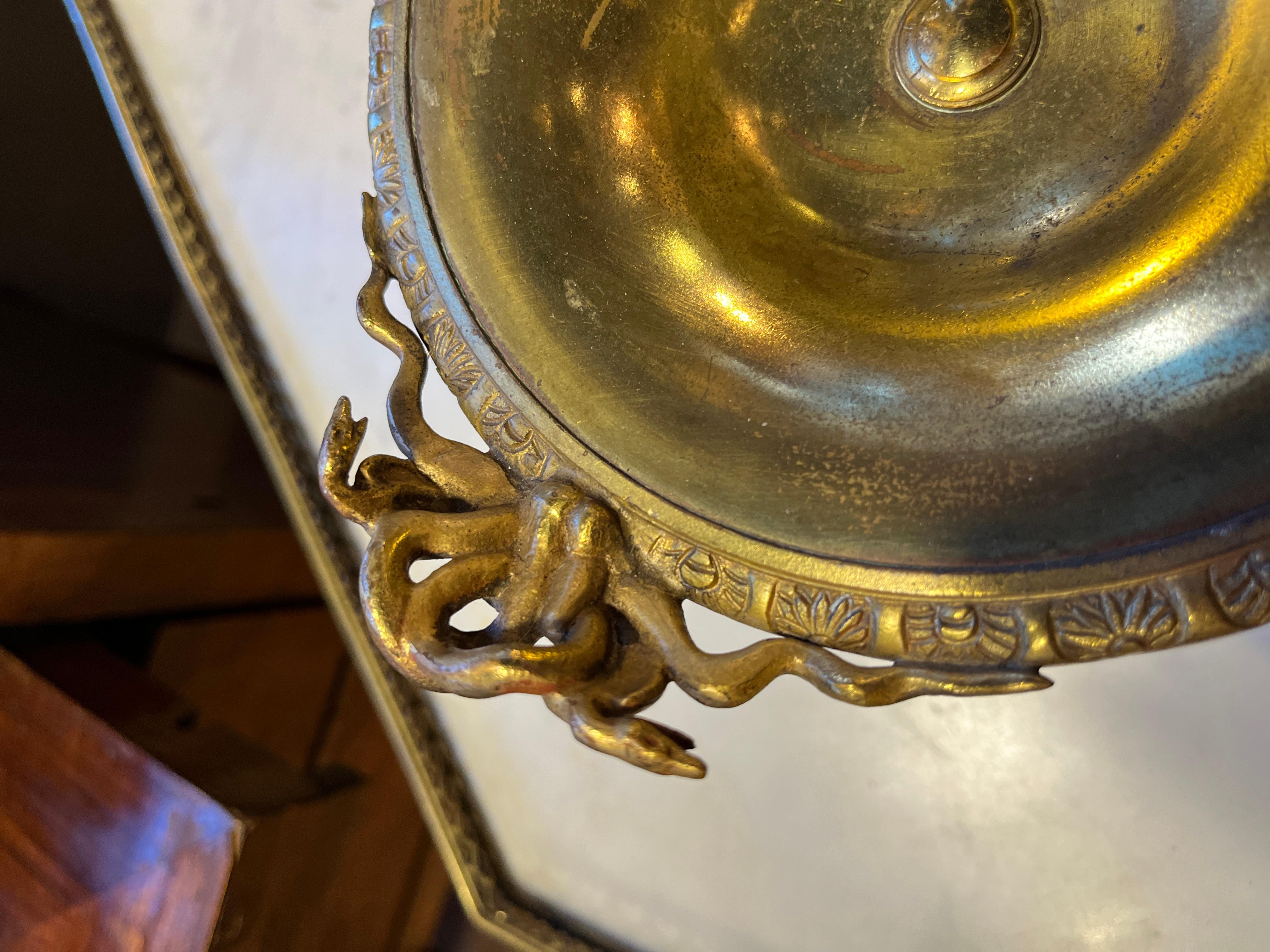 French Pair of Tazza Cobra Detail. Gorgeous detailing, see photos.