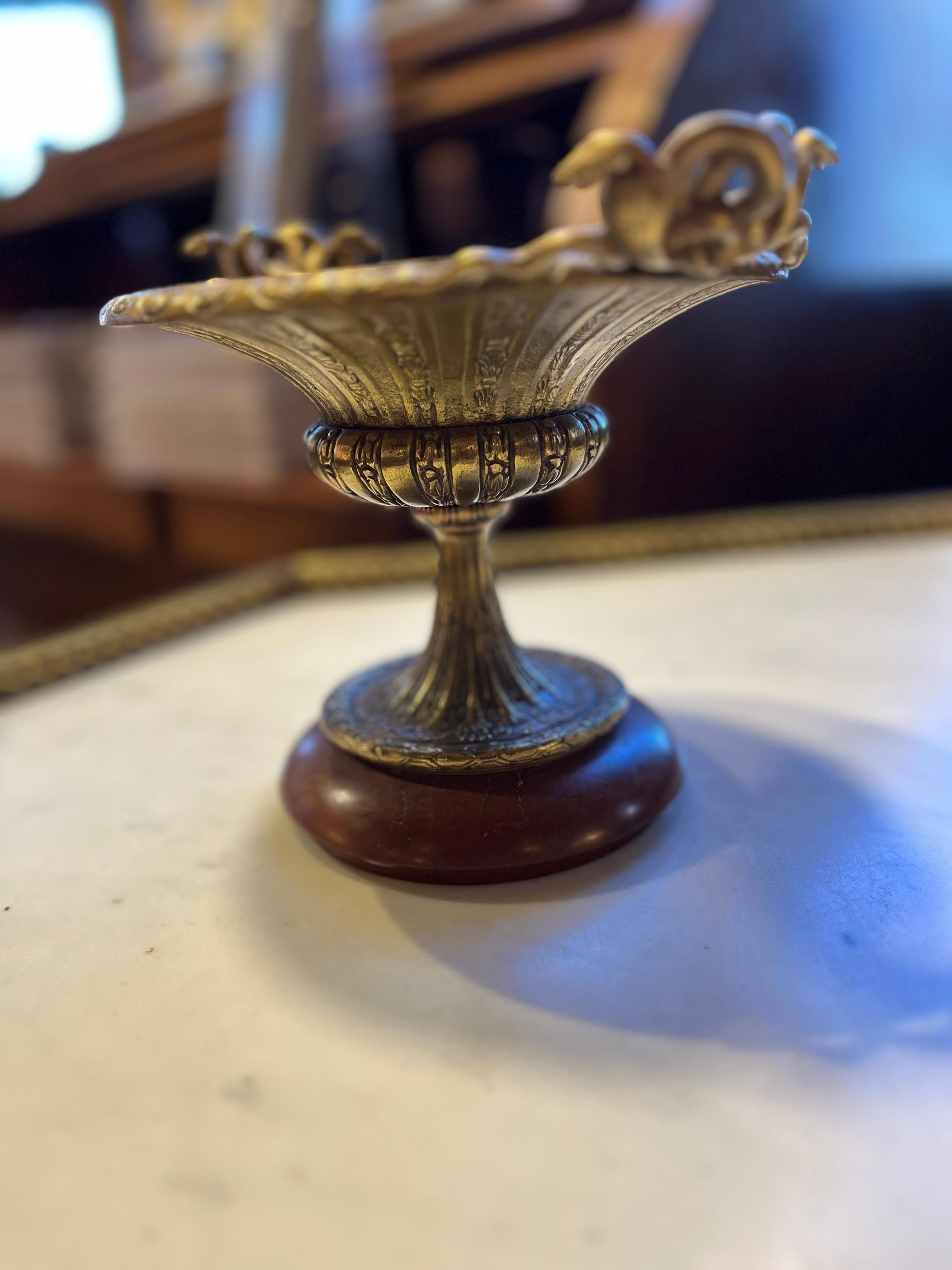 19th Century French Pair of Tazza Cobra Detail For Sale