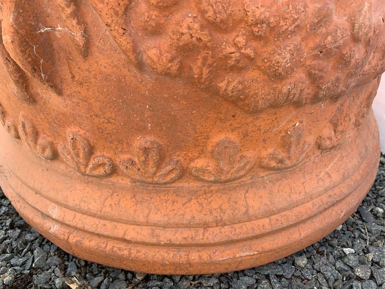 antique terracotta planter