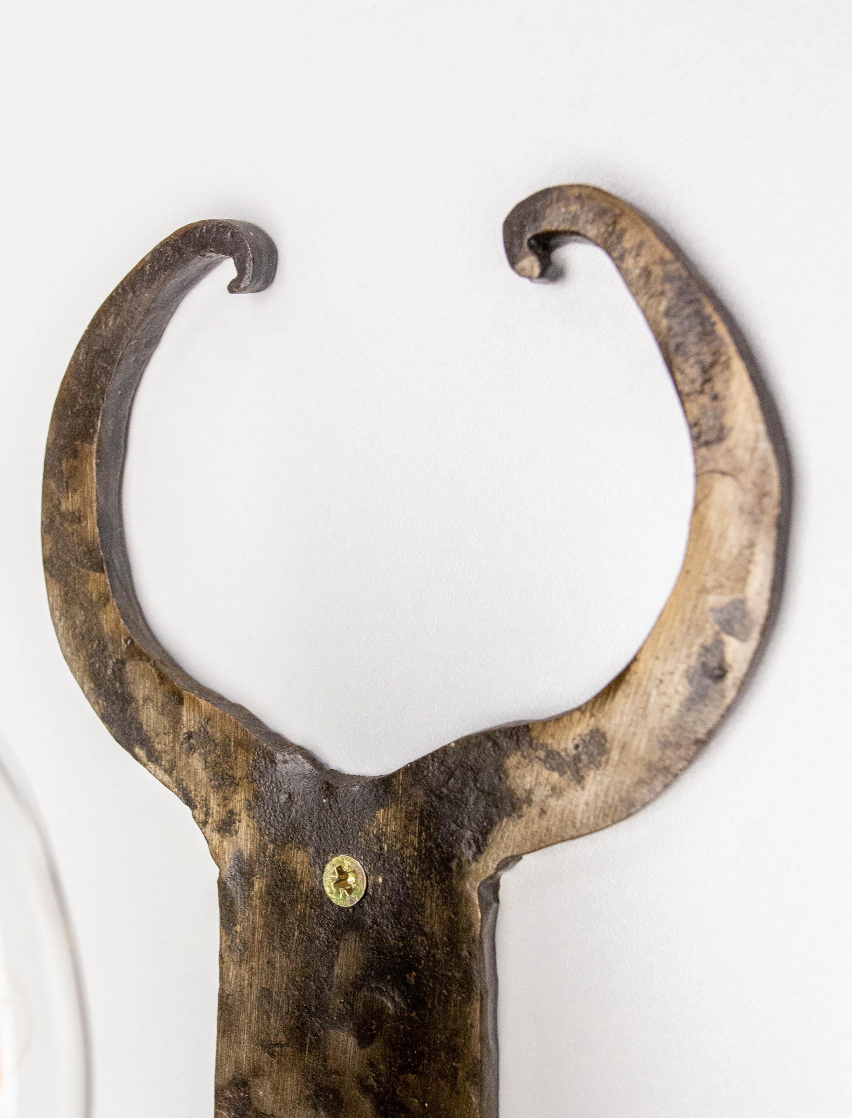 Paire d'appliques en fer forgé de style espagnol, 1960 en vente 4