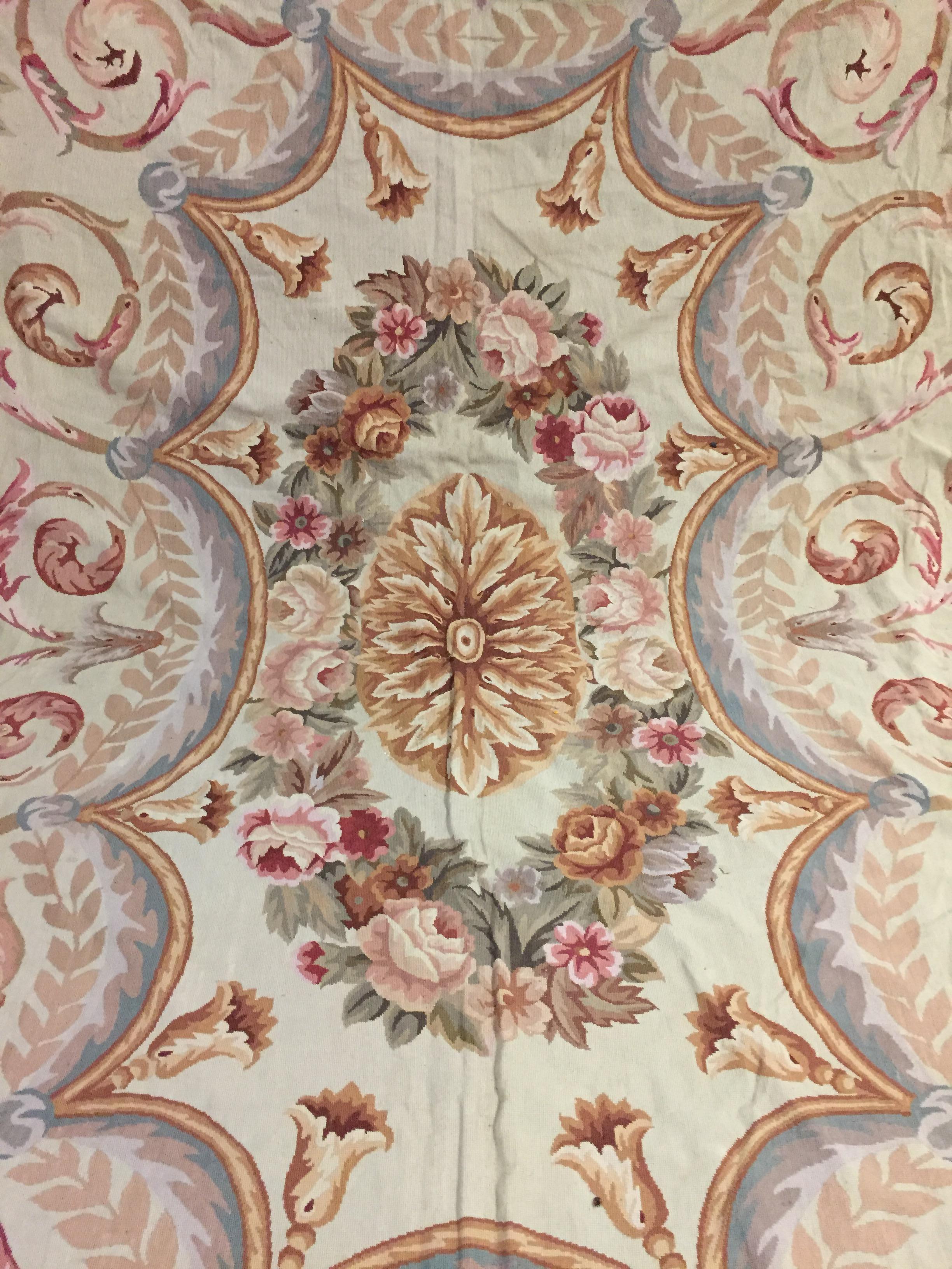 French Palace Aubusson Rug circa 1930 Very Large 14