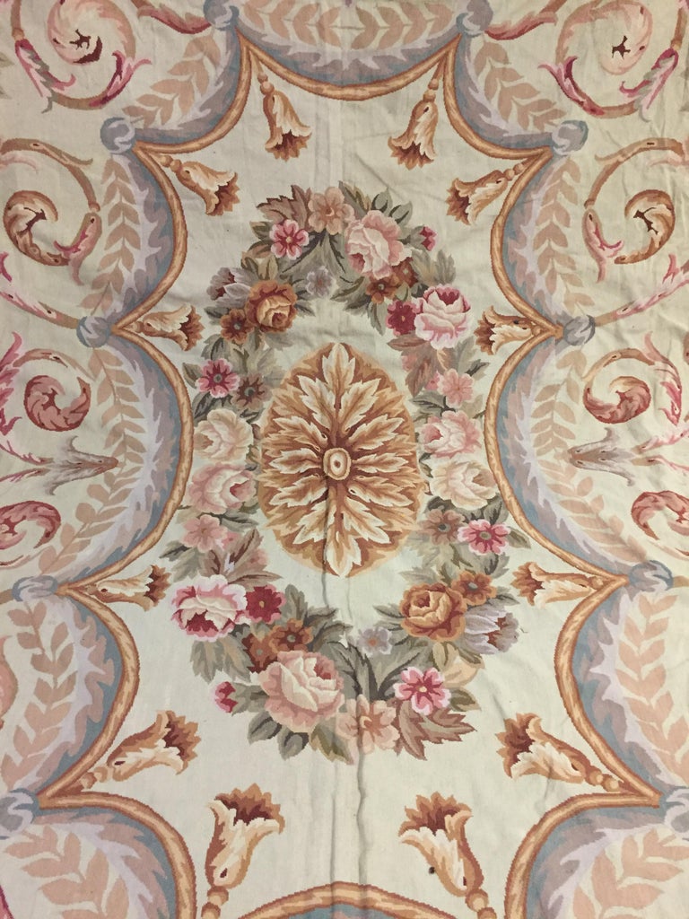 French Palace Aubusson Rug circa 1930 Very Large For Sale at 1stDibs
