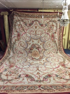 French Palace Aubusson Rug circa 1930 Very Large
