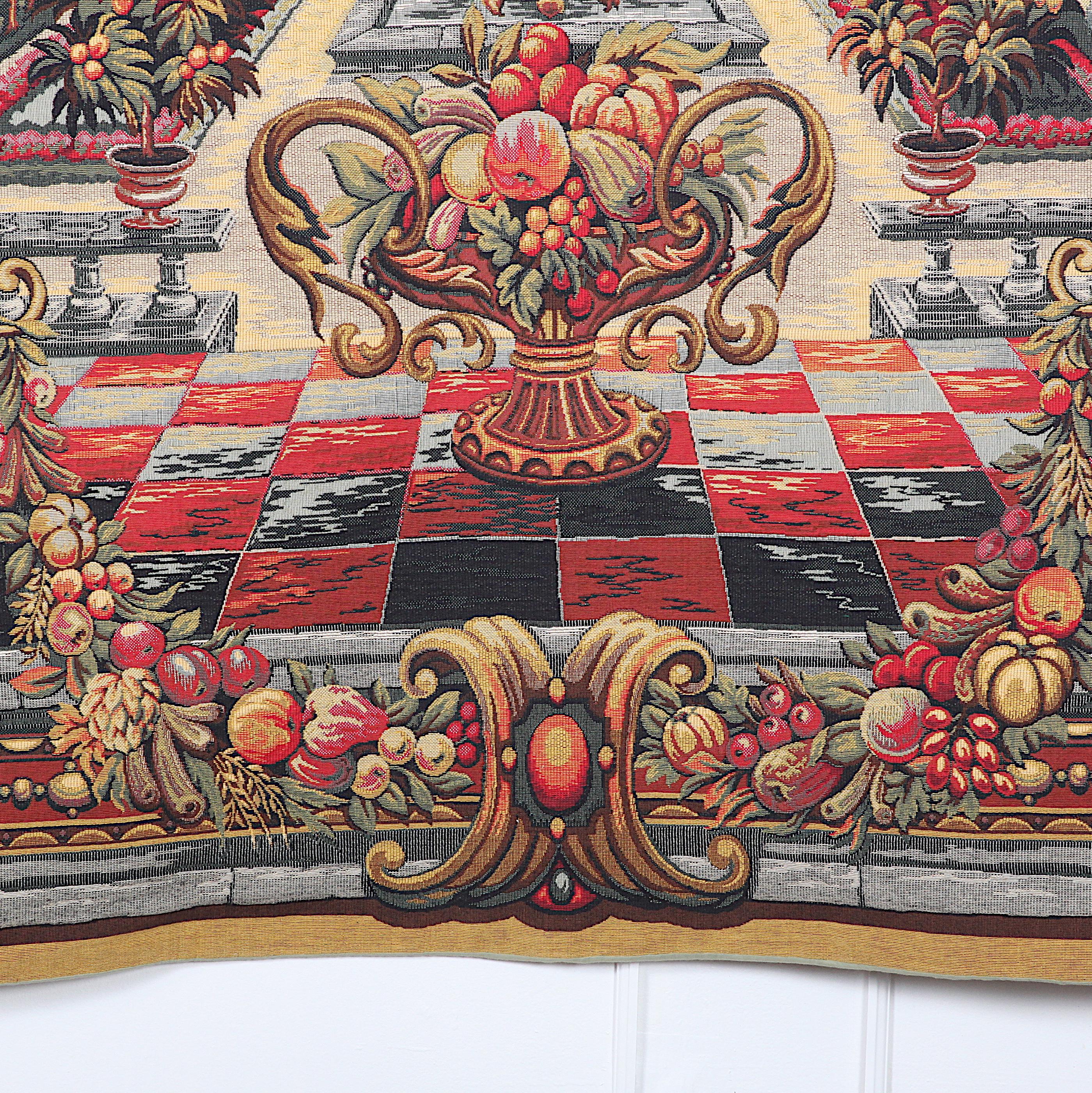 Baroque French Palace Scene Tapestry For Sale