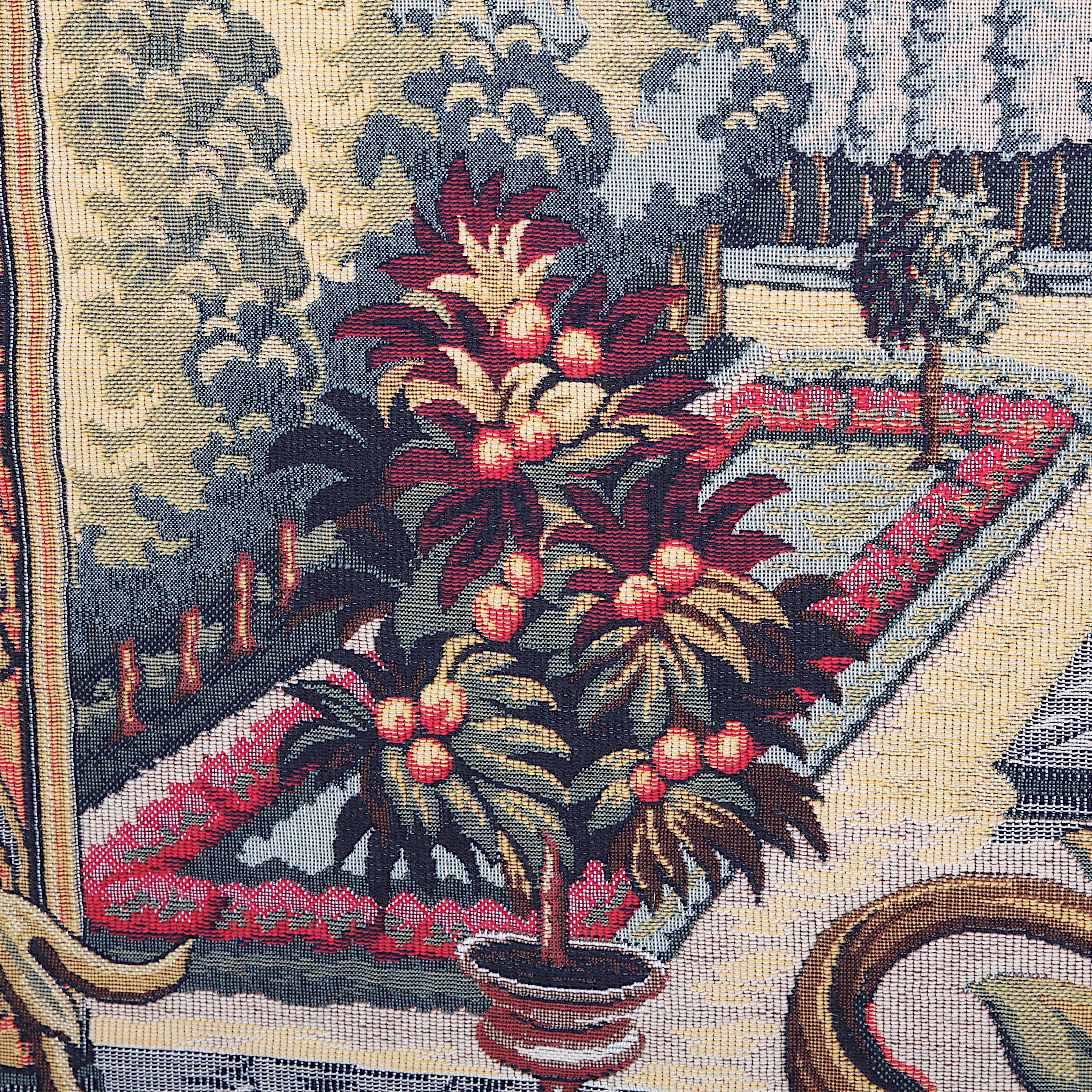 Wandteppich aus der französischen Palastszene im Angebot 1