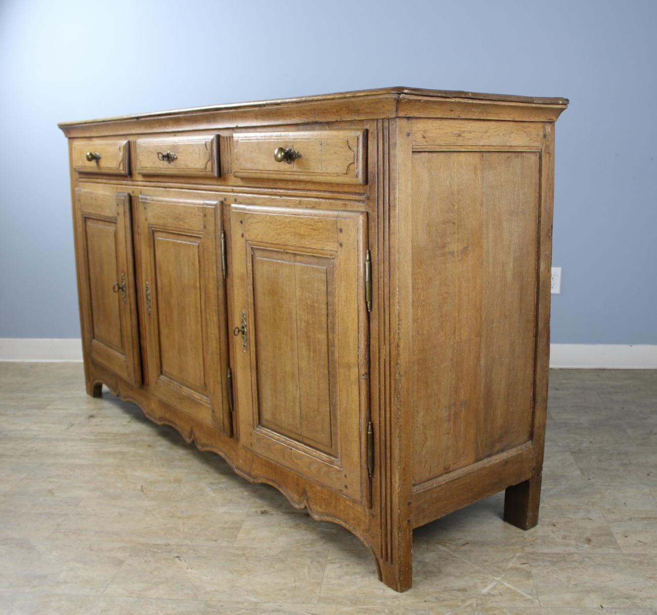 19th Century French Pale Oak Enfilade