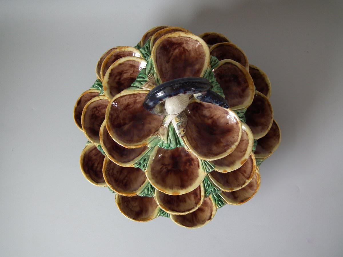 Other French Palissy Majolica Oyster Stand