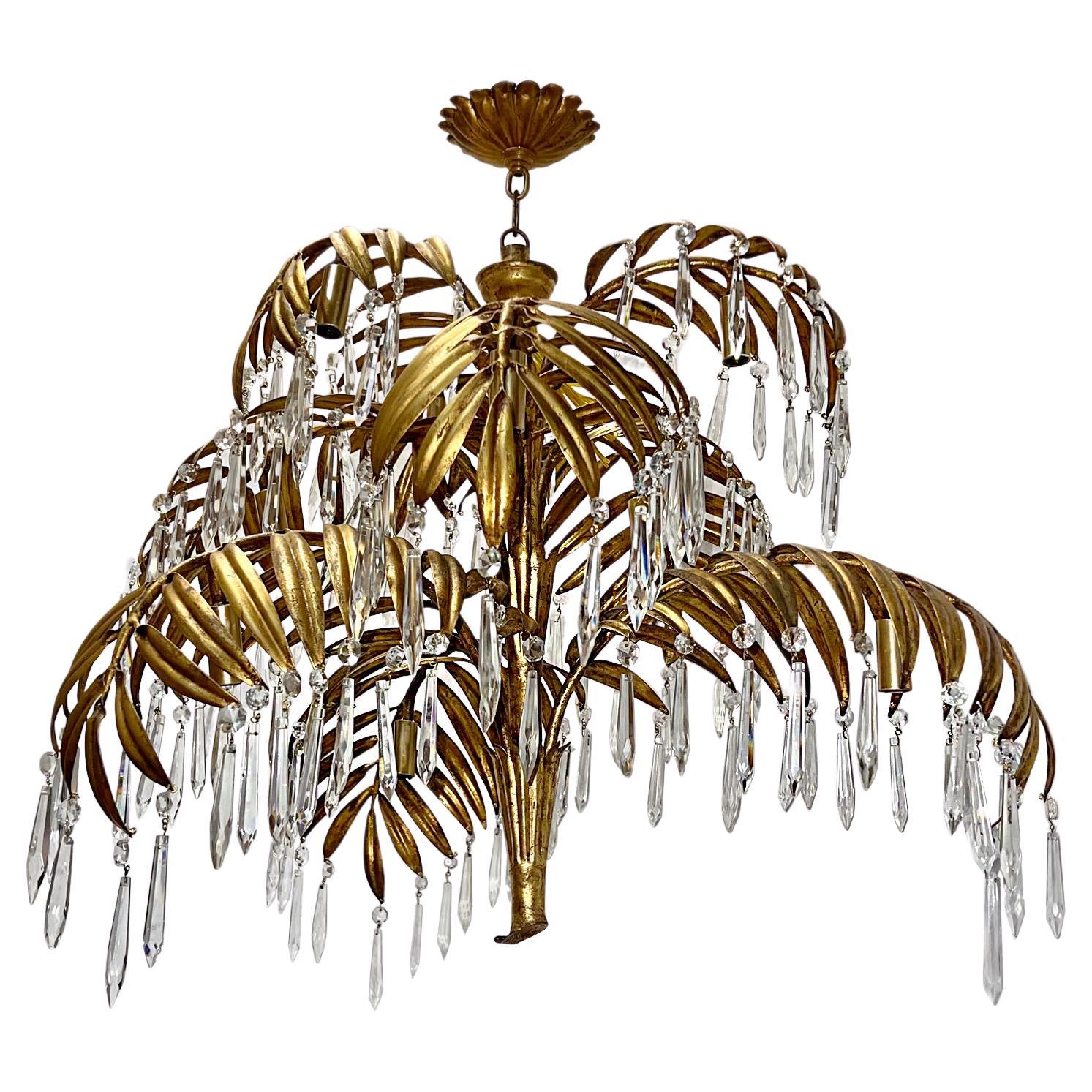 French Palm Tree Chandelier