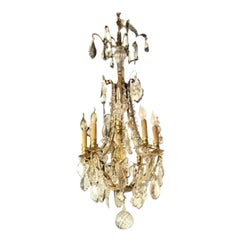 Lustre Pampilles en verre, 1960s
