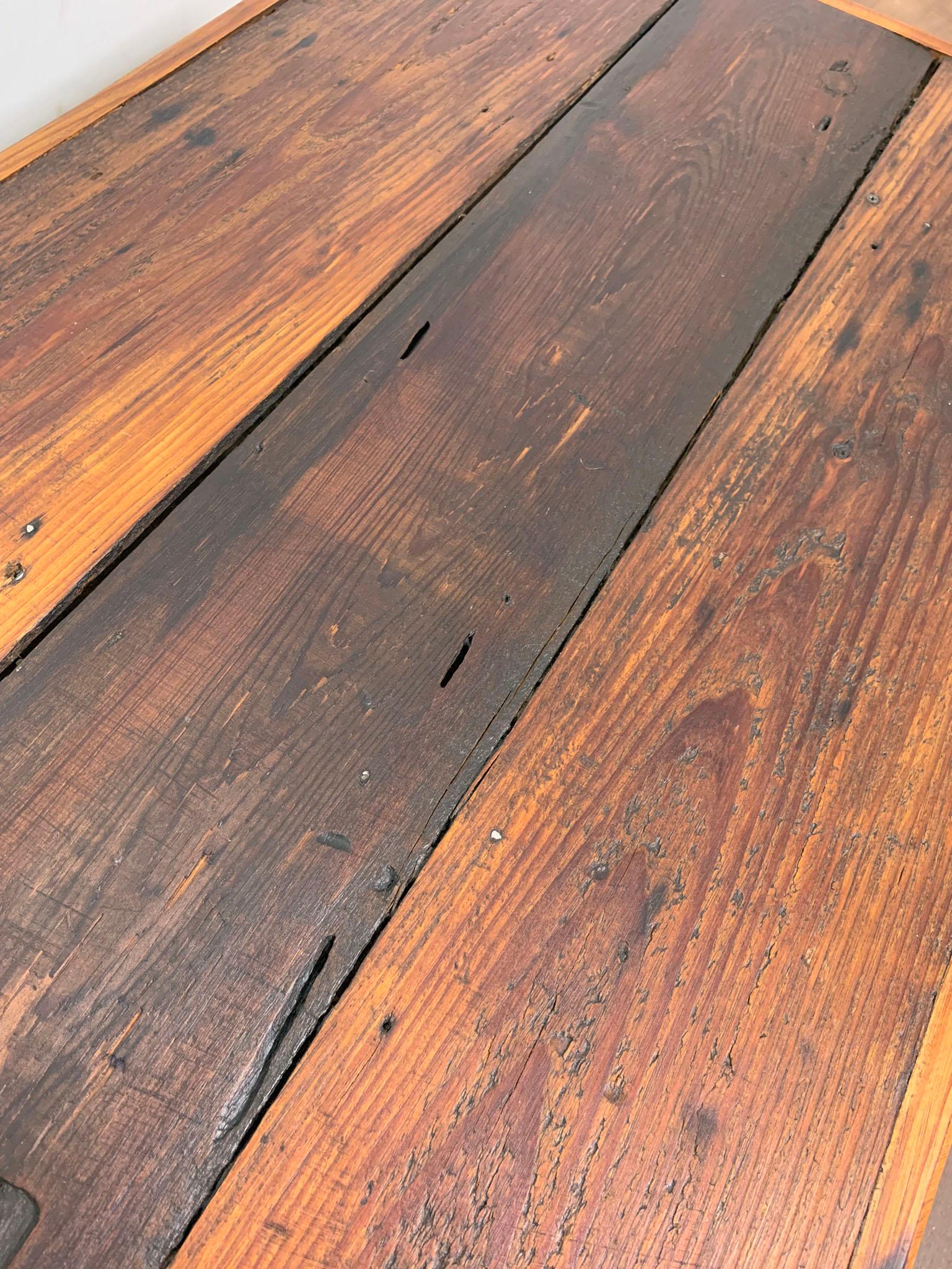Unknown French Pantry Board and Basket Coffee Table Ca. 1970s