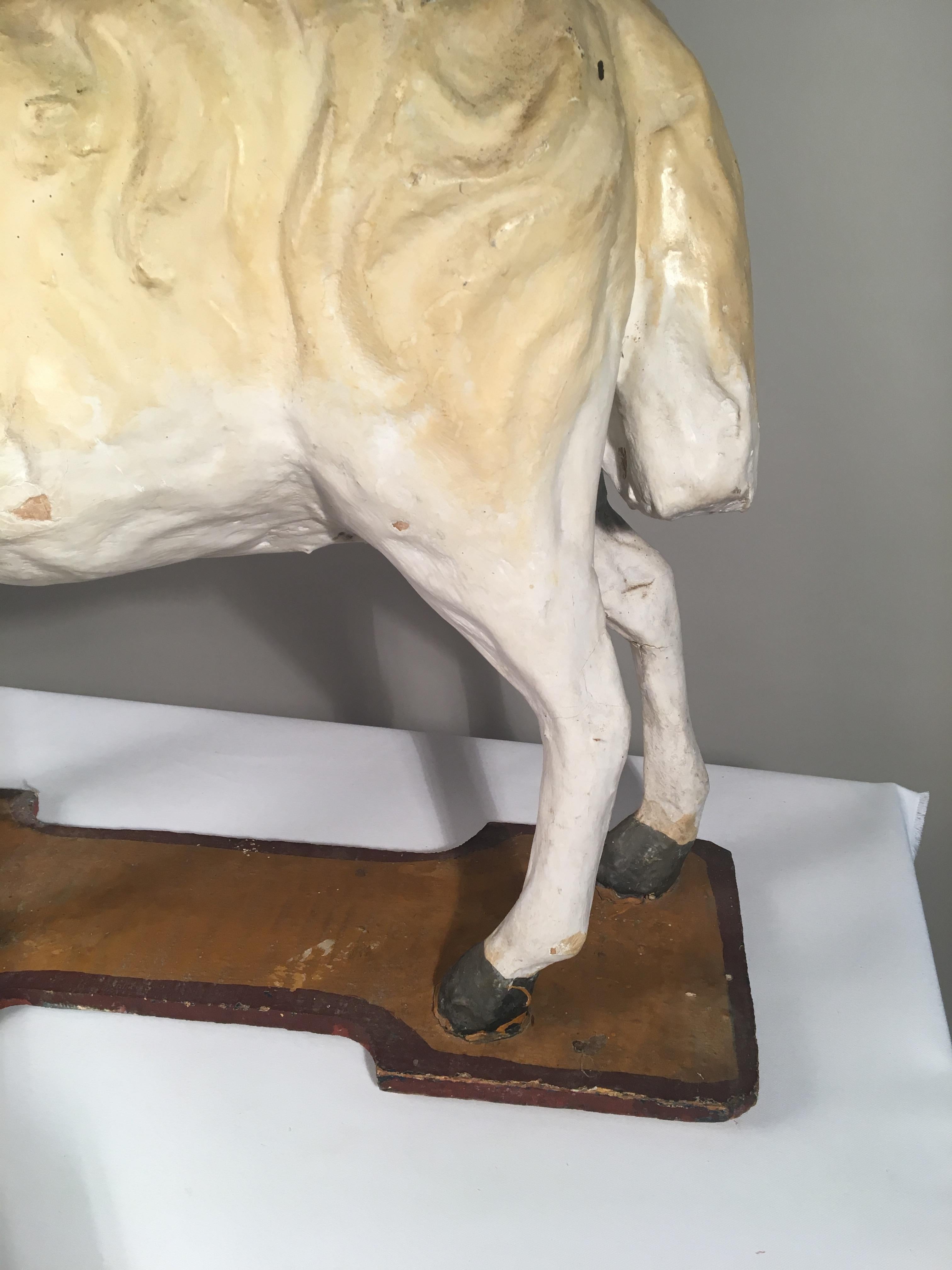 French Provincial French Papier Mâché Goat, 19th Century