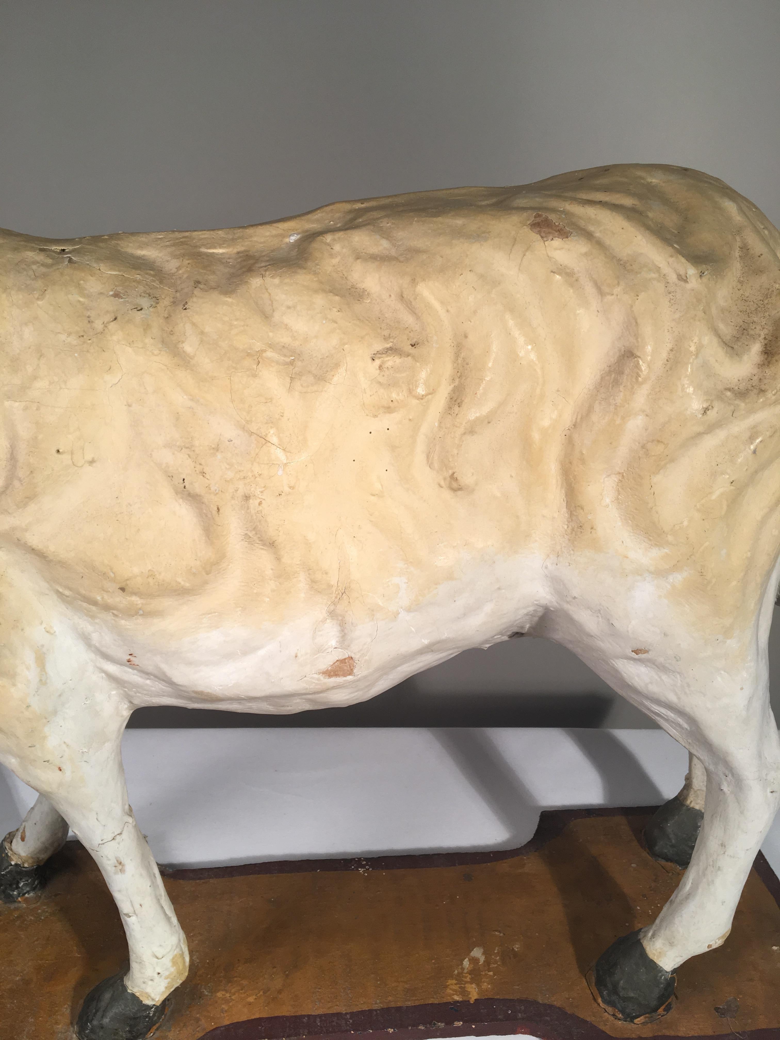 French Papier Mâché Goat, 19th Century In Good Condition In Doylestown, PA